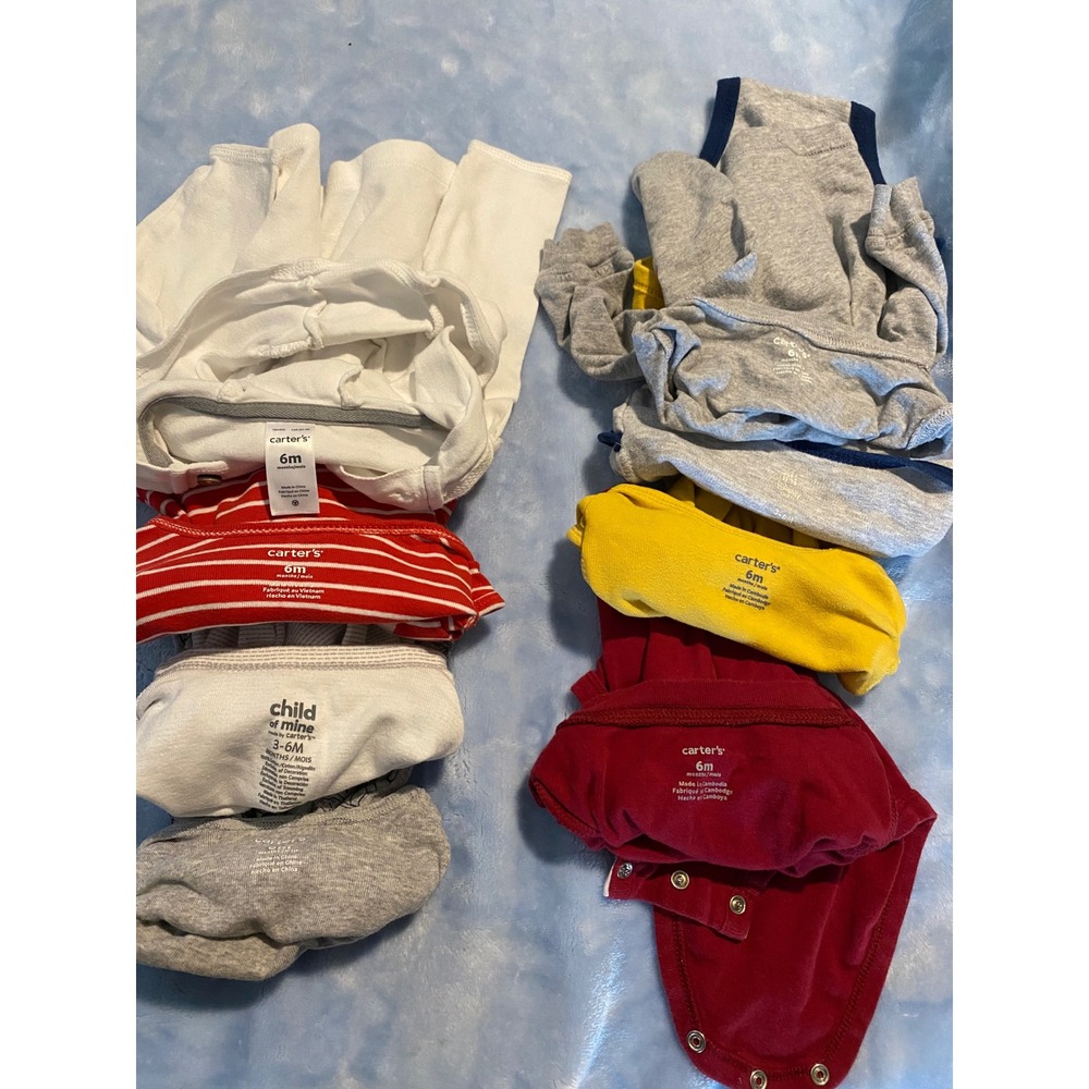 Carters Disney Baby Boy 6M Clothing Lot 8pc Mickey Mouse Sports Hooded Cardigan - Picture 6 of 7